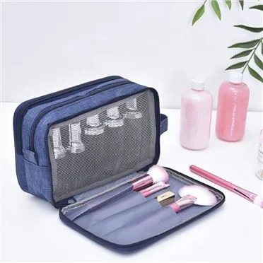 Sausas ir drėgnas atskyrimas kelionių tualeto reikmenų krepšys